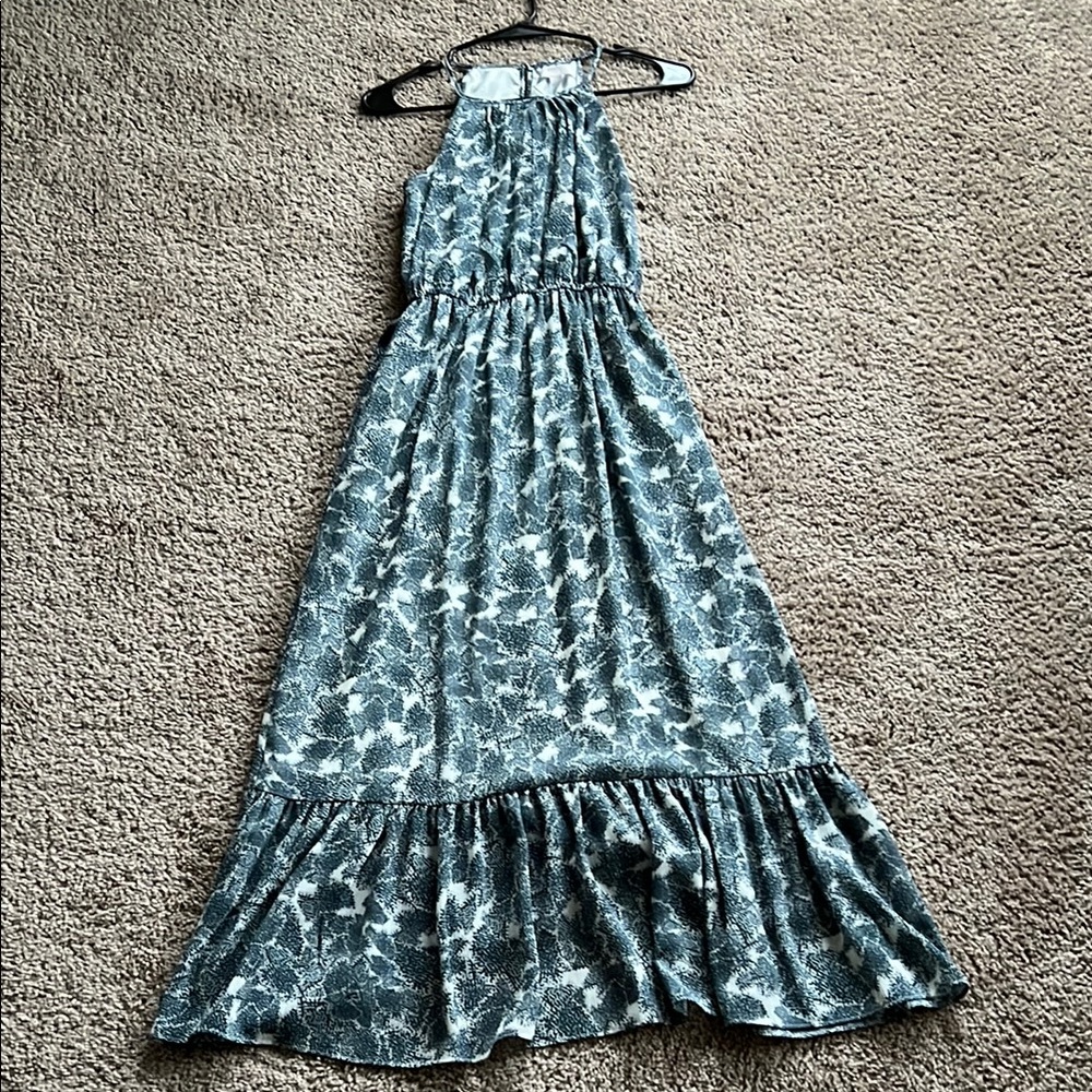 Chelsea28 Blue and White Maxi Dress
